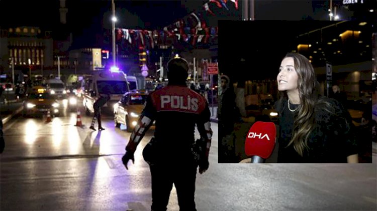 Taksim'de taksiciye küfür eden kadın gözaltına alındı