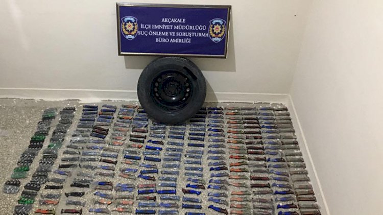 Suriye’den gelen otomobilden 290 bıçak ile 40 muşta çıktı