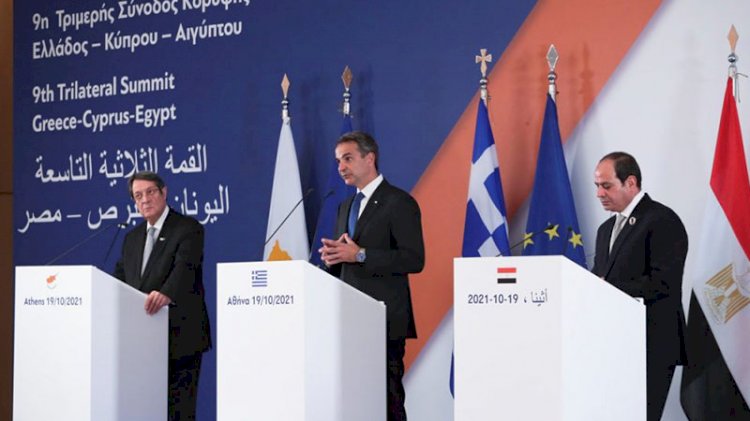 Atina'da toplanan 3 ülke Türkiye'yi tehdit ilan etti! Güney Kıbrıs'ta merkez kuracaklar