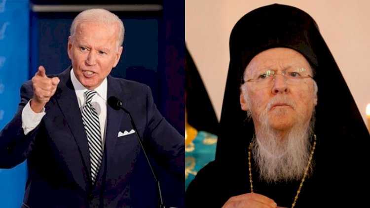 Biden, Bartholomeos'u Beyaz Saray'da ağırlayacak