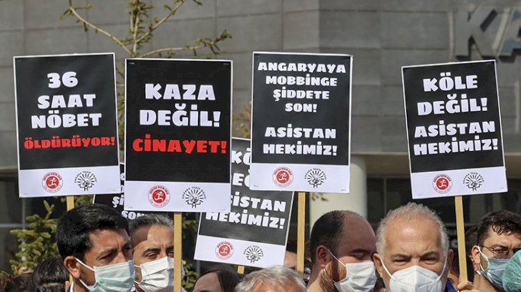 Şehir hastanesi doktorları iş bıraktı