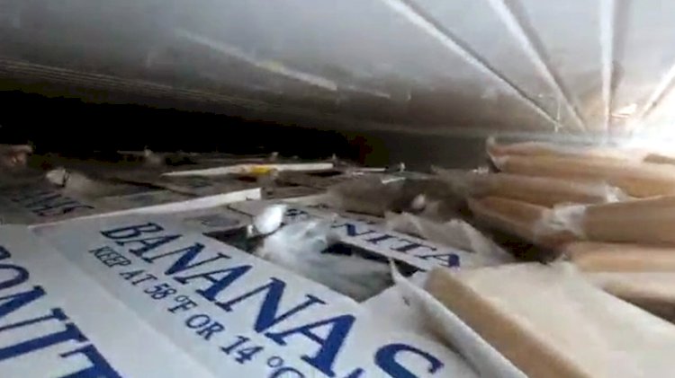 Mersin'de muz kolilerinden 60 kilo kokain çıktı