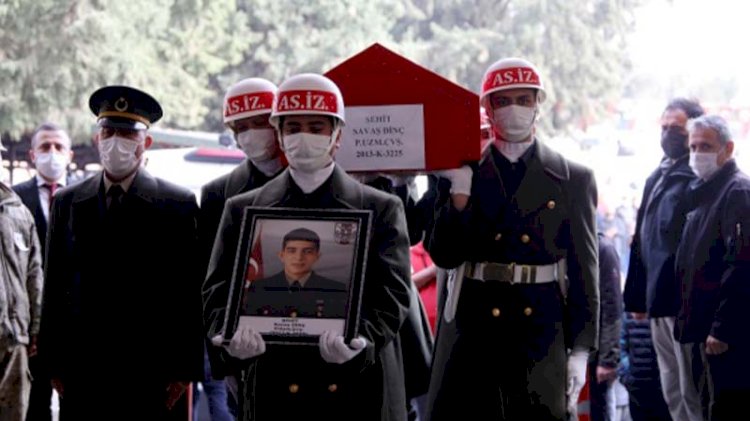 Şehit Uzman Çavuş Savaş Dinç'e acı veda