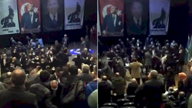Ankara'da ülkücüler birbirine girdi... Alparslan Türkeş anması basıldı