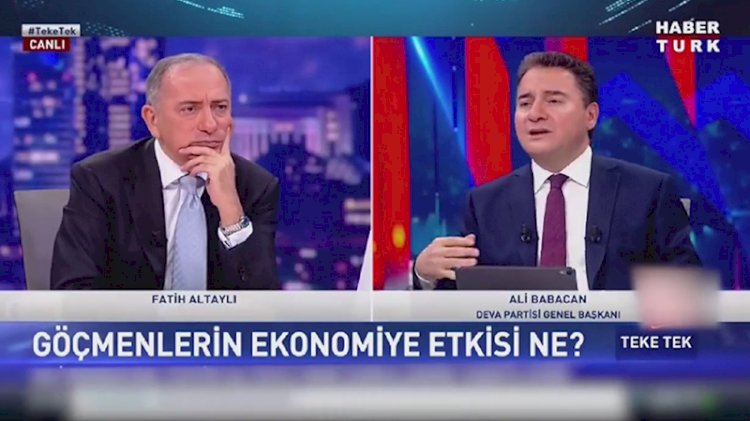 Babacan 'Türkiye'deki Suriyeliler yük değil' dedi Ümit Özdağ'dan çağrı geldi