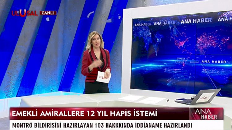 Daha yargılama yapılmadan Ulusal Kanal sunucusu amirallere 'ceza yağdırdı'