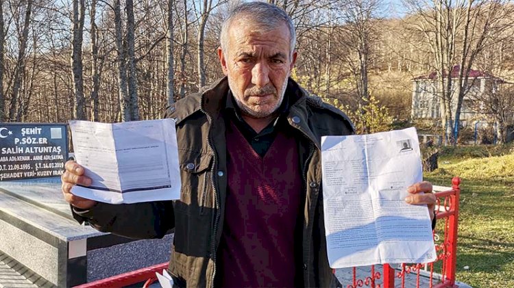 Şehit babasına 'yanlışlıkla' yakalama kararı