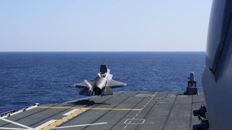O görüntüleri sızdıran asker gözaltına alınmış... Denize düşen F-35 çıkarıldı