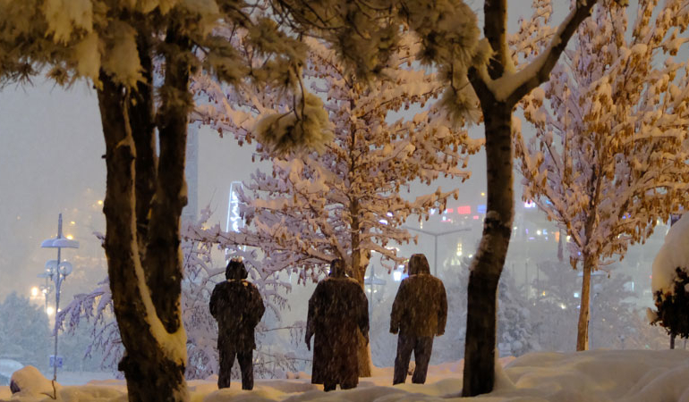 Ankara beyaza büründü