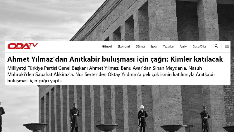 27 Aralık Anıtkabir Buluşması’na Odatv operasyonu