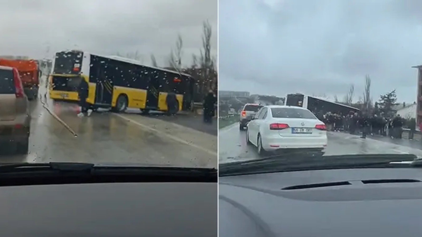 İETT otobüsü kaza yaptı: Yaralılar var