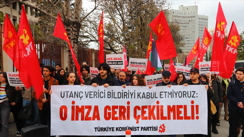 TKP’den Dışişleri Bakanlığı önünde protesto: O bildiriden ülkemizin adını derhal çıkaracaksınız