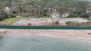 Otel arazisinde gizemli arkeolojik sondaj!